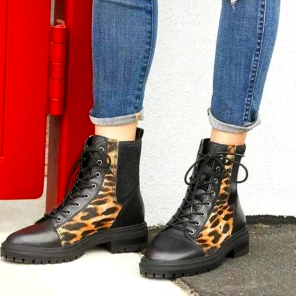 VINCE CAMUTO Bestanda3 Calf Hair Leopard Boots